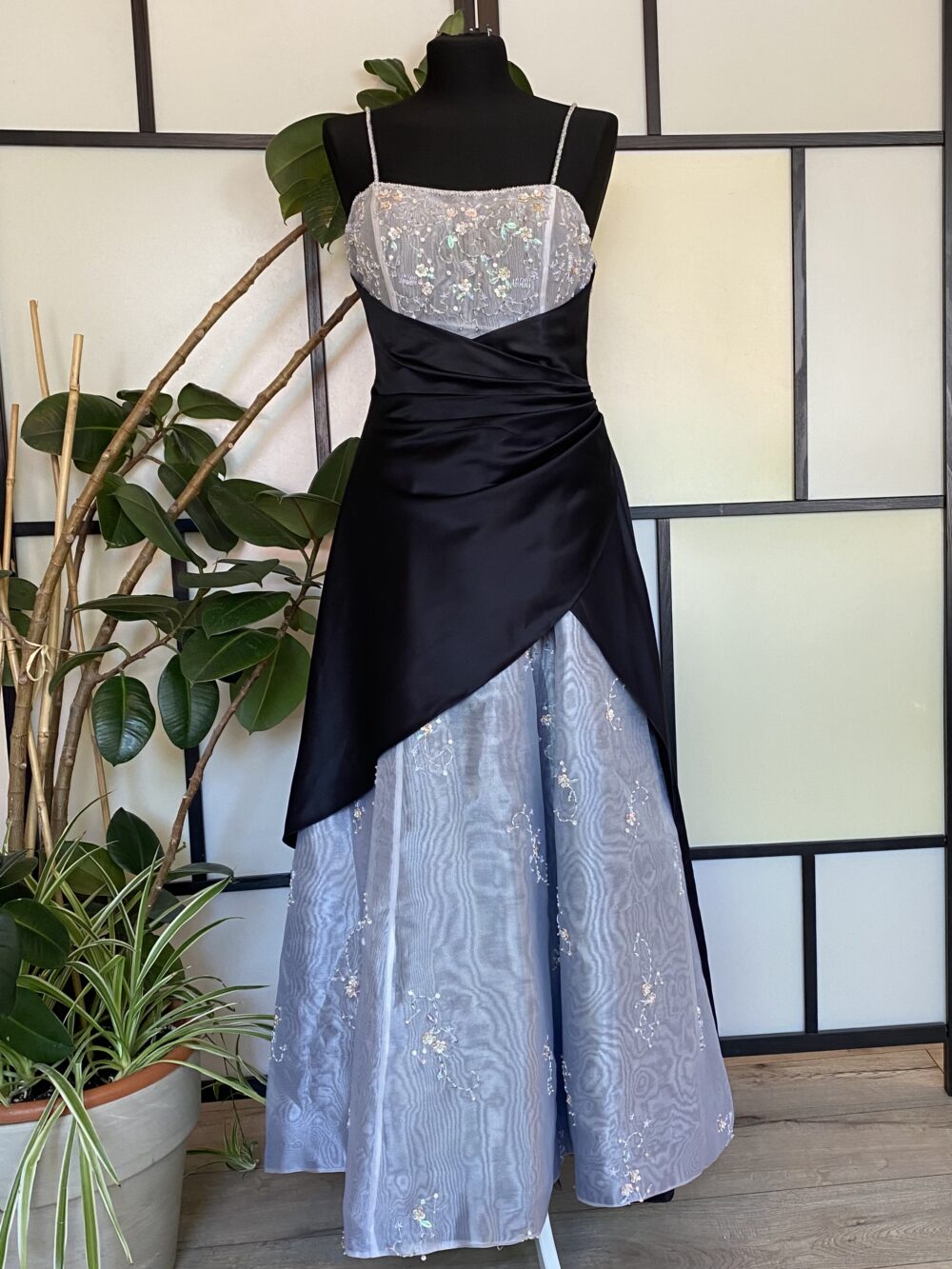 Dwukolorowa suknia maxi roz.S/M